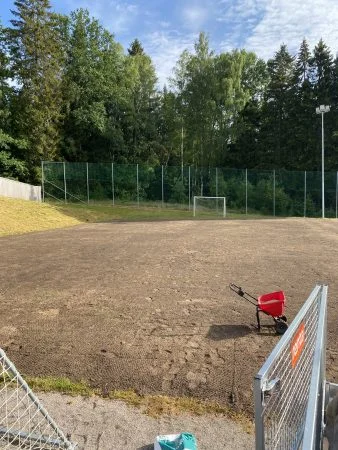 Fotbollsplan före Hybridgräs Öxnered