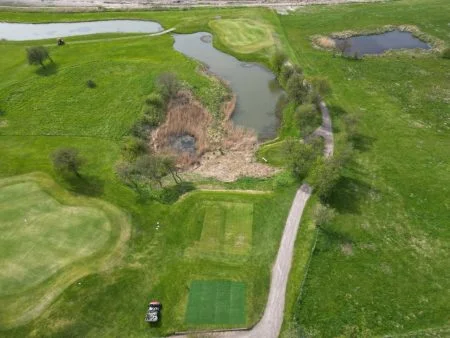 Landskrona gk Hybridgräs hål 14