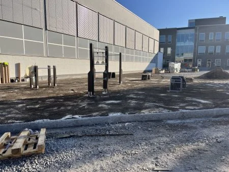 Utegym med fallskydd, Västerås