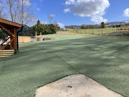 hybridgräs installerat